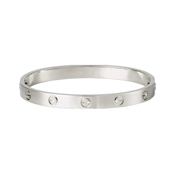 Screw Cuff Bangle Bracelet in Silver - Picture 10 of 11